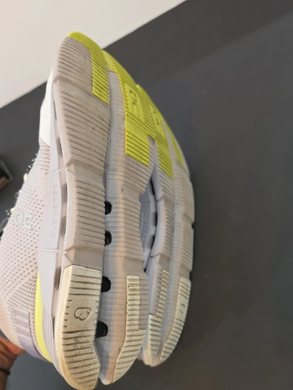 On Running CloudNova Women's Lavender + Neon Yellow Sneakers Size 8